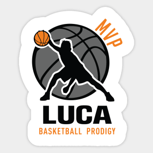 Luca MVP Custom Player Basketball Prodigy Your Name Sticker